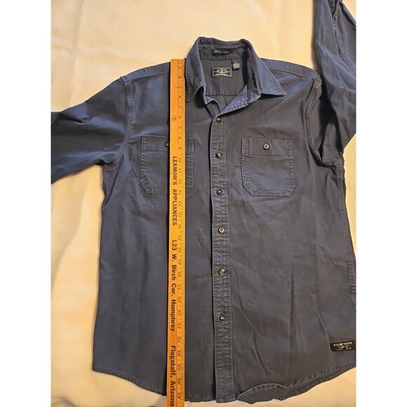 G.H. Bass & Co Mens Shirt M Denim Button Front Gray Hunting Outdoors - Picture 4 of 6